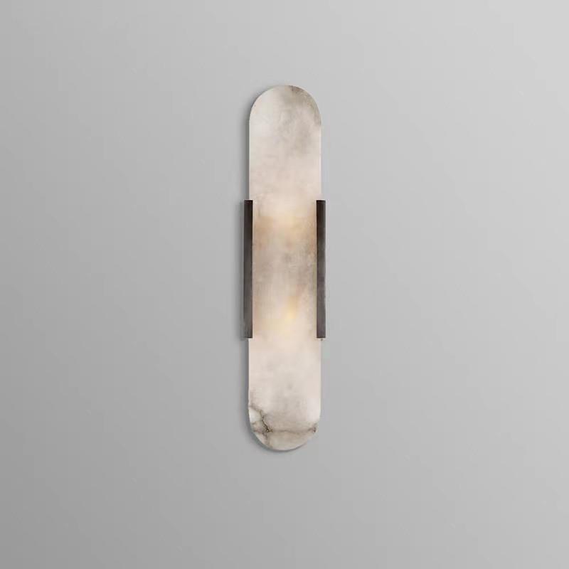 现代简约后现代创意天然云石客厅壁灯五金床头卧室书房设计师壁灯