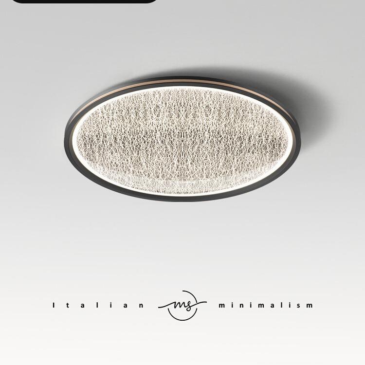 现代简约卧室吸顶灯北欧设计师极简家用房间灯2024新款书房灯具