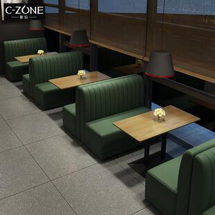 奢纵酒吧音乐餐吧卡座饭店西餐厅餐饮桌椅套装小酒馆餐厅茶楼卡座