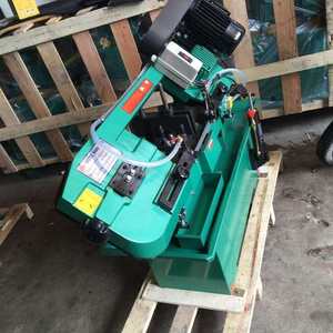 小型GB712金属卧式带锯床 精星角度液压带锯床 出口带锯床配件