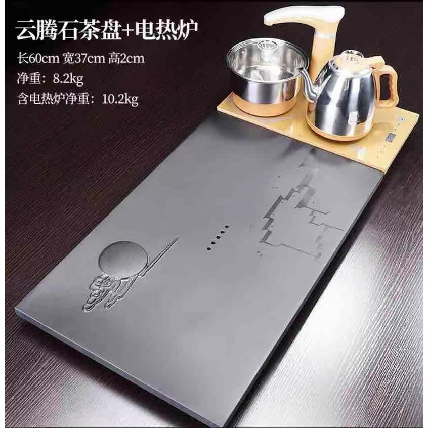 乌金石茶盘茶具套装电磁炉家用整块茶台石材简约功夫现代陶瓷茶海