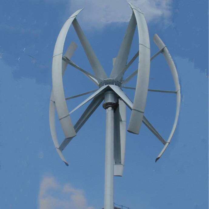 3kw5kw屋顶安装垂直轴风力发电机 家用户外工程用风光互补项目