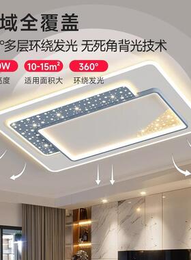 客厅灯现代简约新款宝蓝卧室吸顶灯LED书房创意灯具