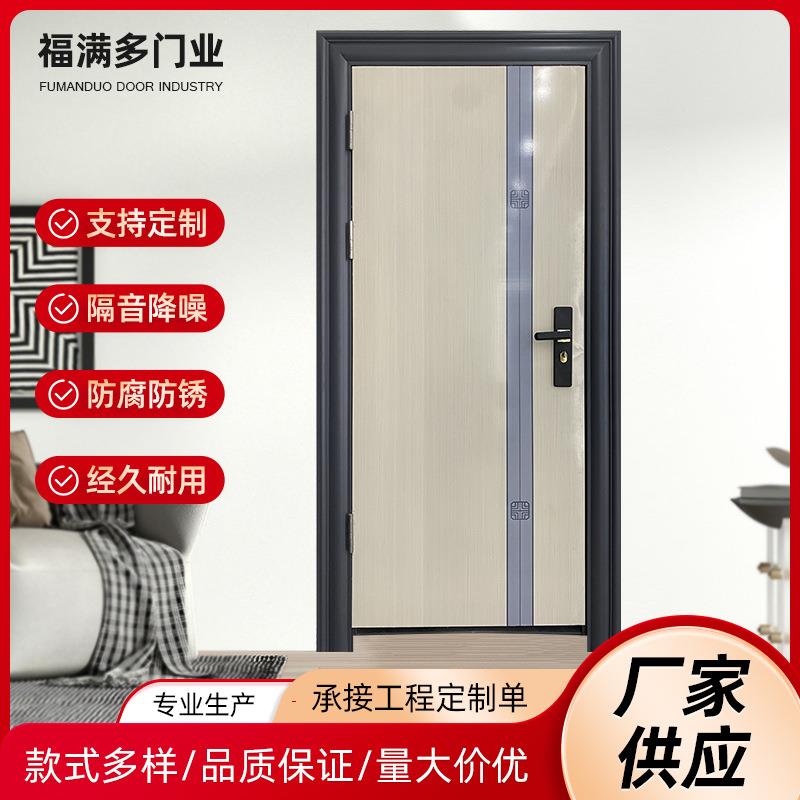 现代简约室内隔音房间门 平开门家用防火入户门防盗门房门