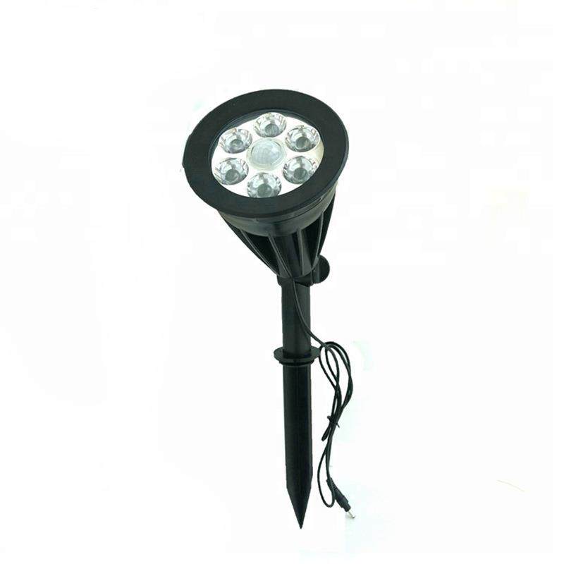 7LED户外太阳能射灯 户外庭院灯 太阳能插地草坪灯