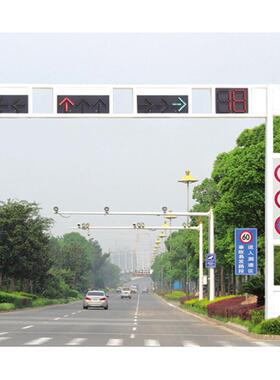 LED信号灯杆红绿灯灯杆厂家自产自销 6.5米等径八角杆 整体热镀锌