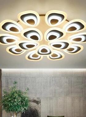 客厅灯创意圆形大气家用现代简约led吸顶灯温馨浪漫主卧室灯灯具