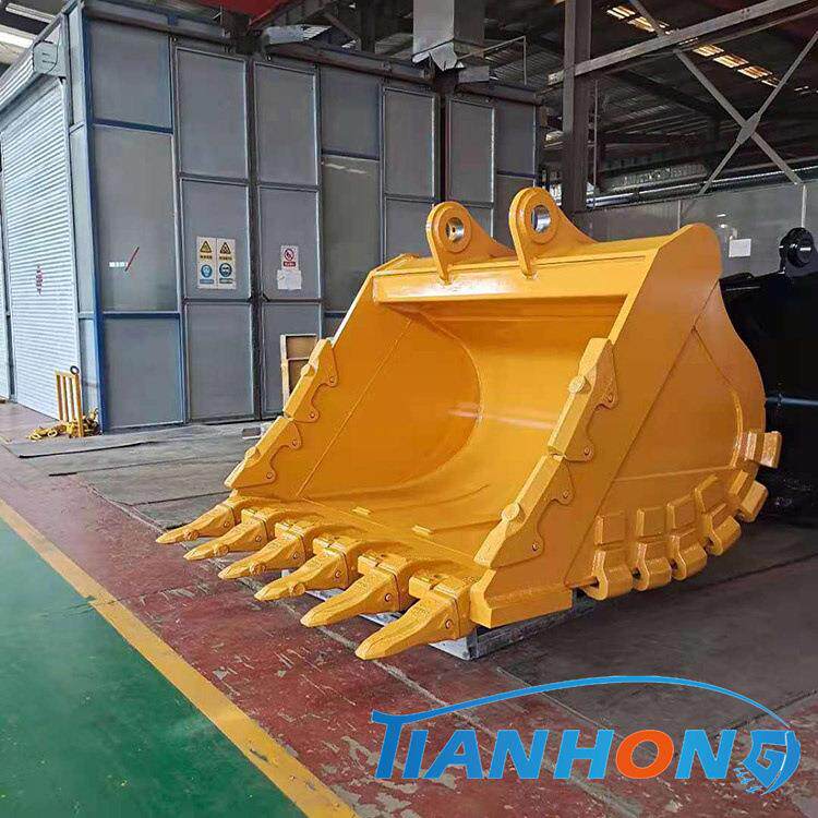 济宁天鸿挖机挖斗配件卡特彼勒349矿山岩石型 大型挖掘机铲斗