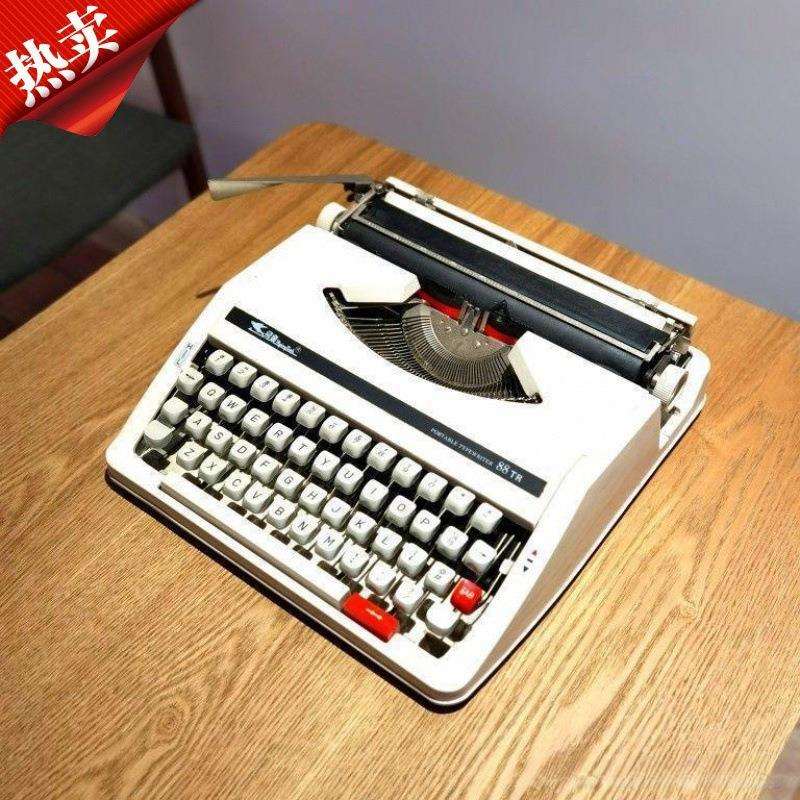 老式打字打印打印书房火锅机械打字练习印书复古打印机文版印