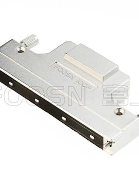 SCSI连接器 DB款焊线公头 68P螺丝式/按键式锌合金外壳180度出线