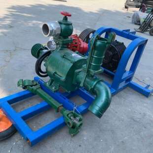 拖拉机后悬挂带多级泵 扬程180米 60马力拖拉机可带抽水泵