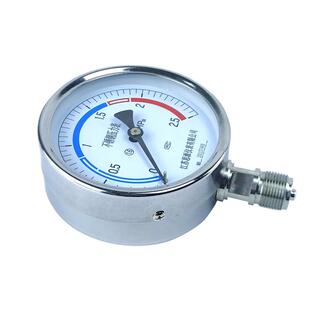 不锈钢压力表法兰隔膜气压液压油压耐酸耐碱径向真空压力表厂家