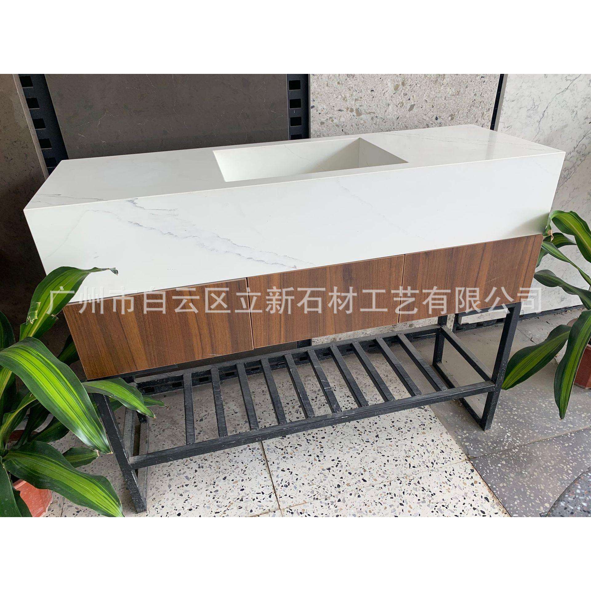 厂家高品质石英石人造石简约厨房橱柜卫生间台面墙地面板