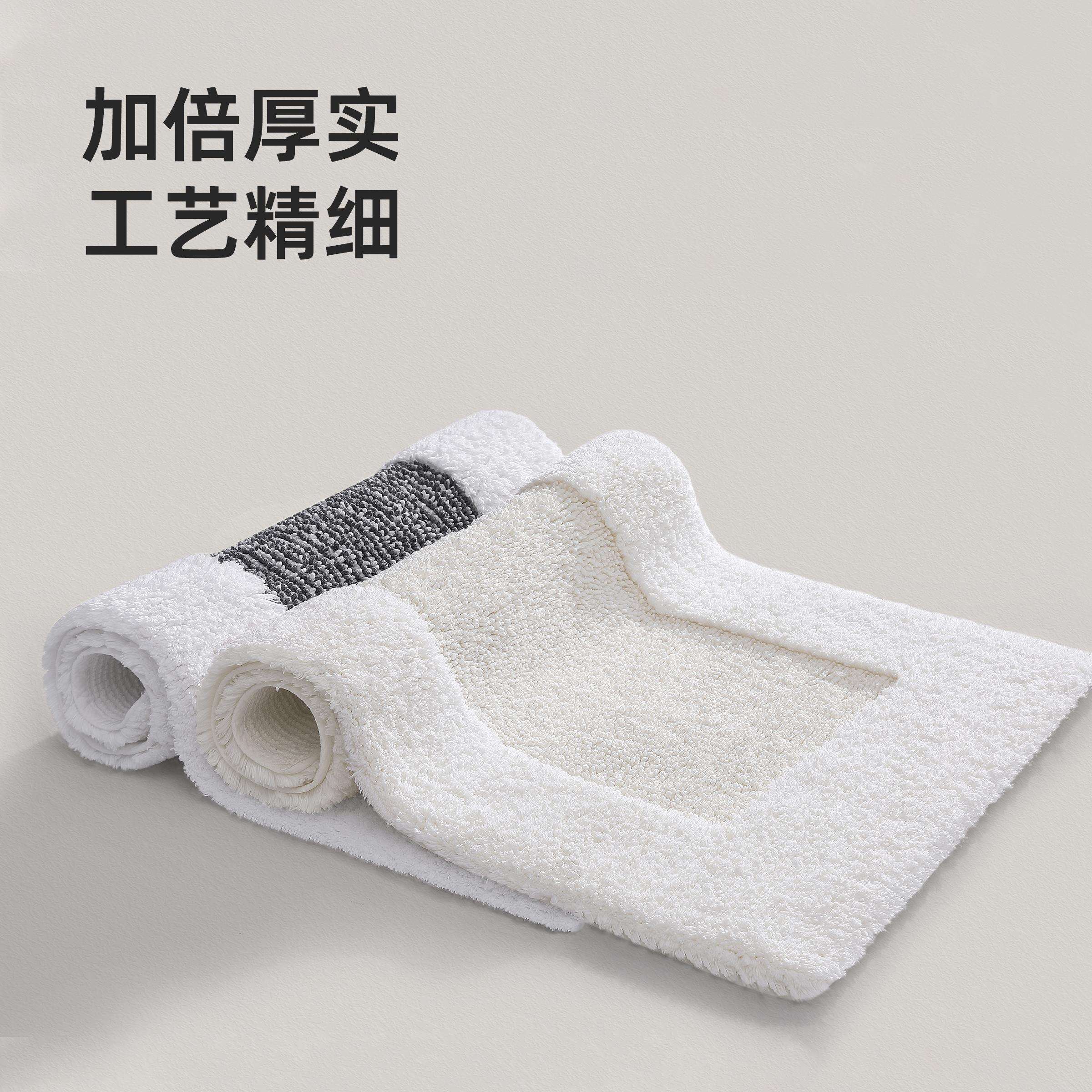 纯棉酒店地巾加厚浴室防滑地垫全棉卫生间门口踩脚垫子地毯可机洗
