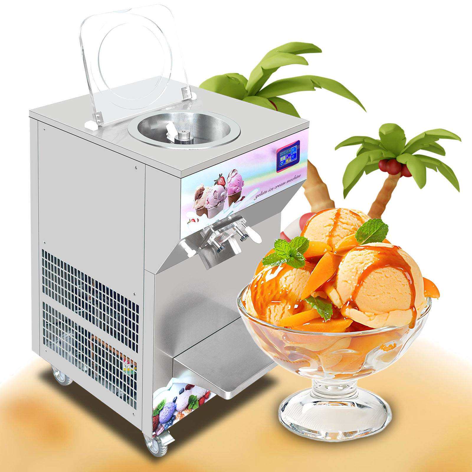 硬冰淇淋机 商用 冰激凌机 意大利水果冰淇淋机 甜品店硬冰机设备