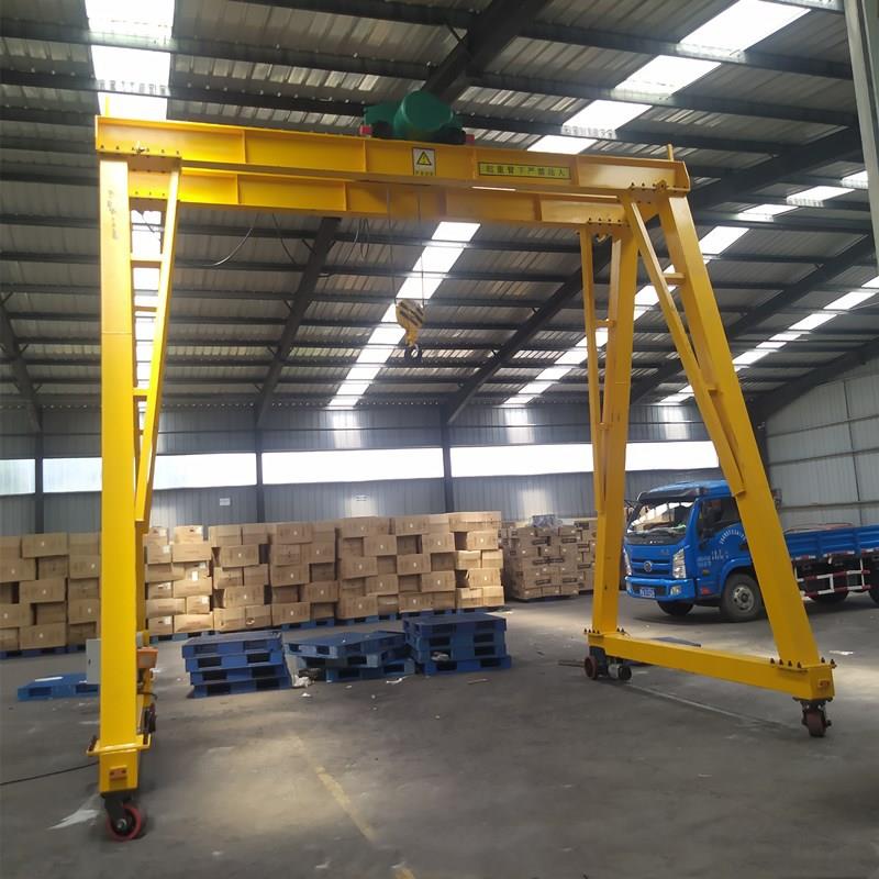 龙门架双梁小型简易龙门式起重机无轨龙门吊架电动万向移动龙门架