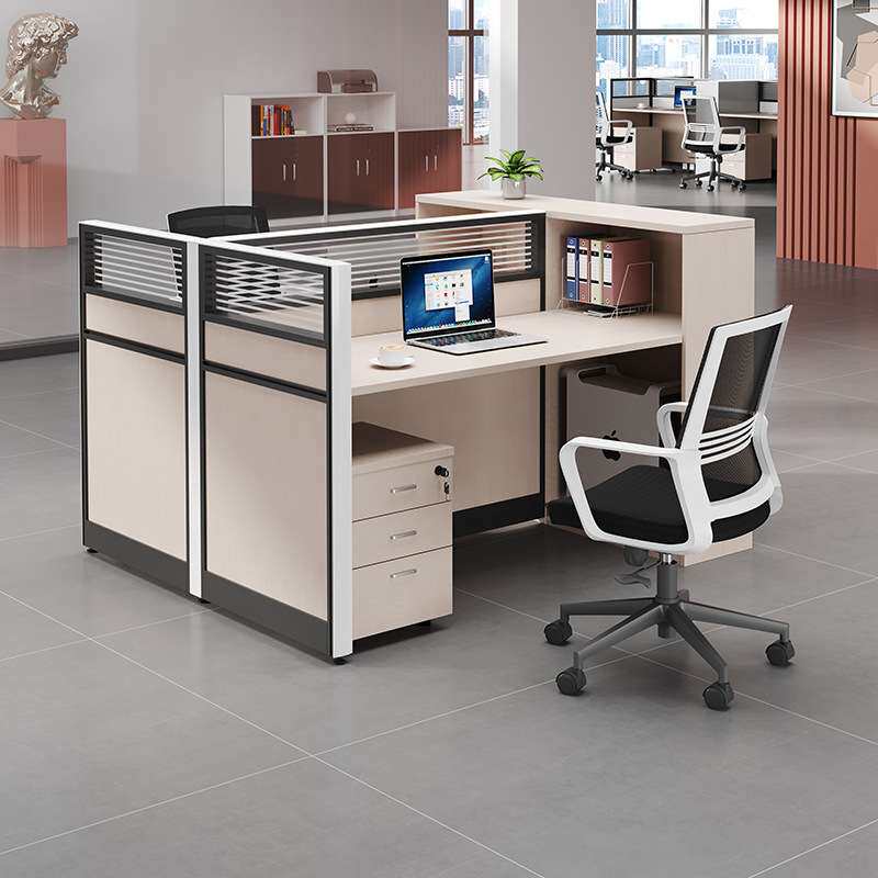 职员办公桌办公室员工位会计卡座面对面2/4人位财务桌卡位办公桌