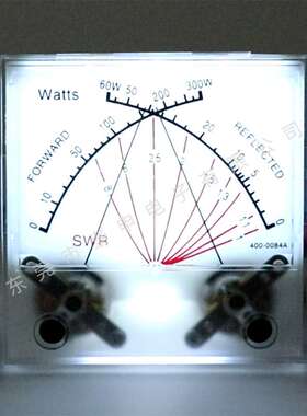驻波表头无线电台SWR Watt Meter 双针60/300W功率表发射机带背光