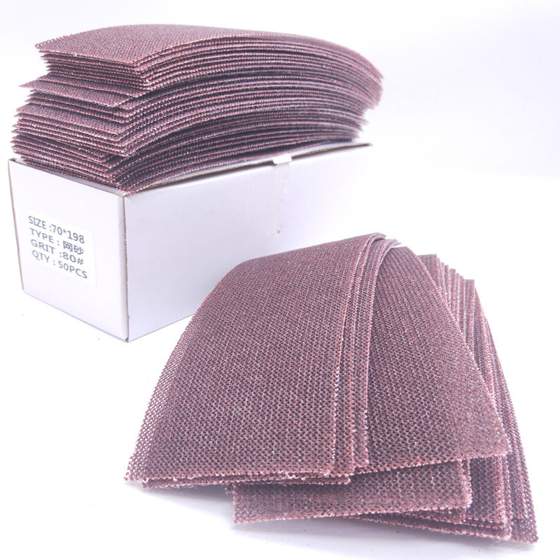 植绒砂纸干磨网砂车用磨漆面砂皮70X198方型干磨网格砂纸手刨磨板