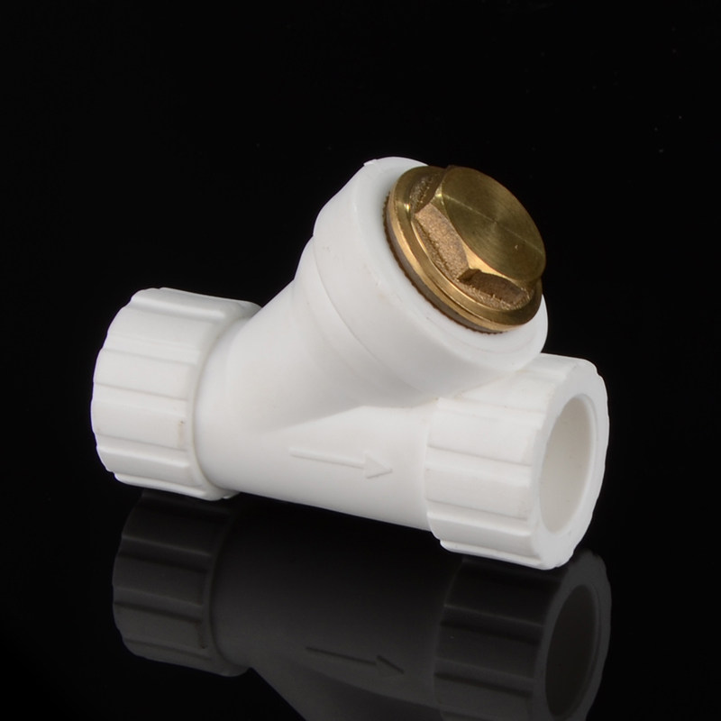 PPR过滤器Y型4分20 6分25PPR水管过滤器家用管材管件铜牙管帽配件