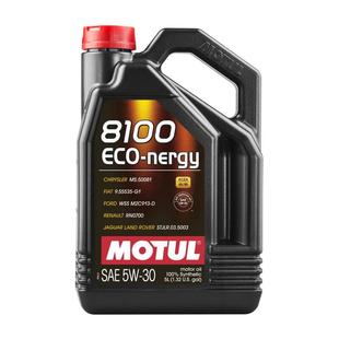 摩特(MOTUL) 全合成汽车机油8100ECO NERGY5W-30 SP 5L/桶 欧洲