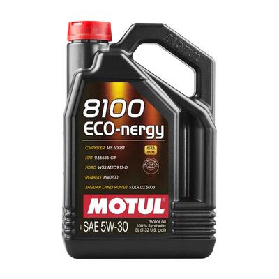 摩特(MOTUL) 全合成汽车机油8100ECO NERGY5W-30 SP 5L/桶 欧洲
