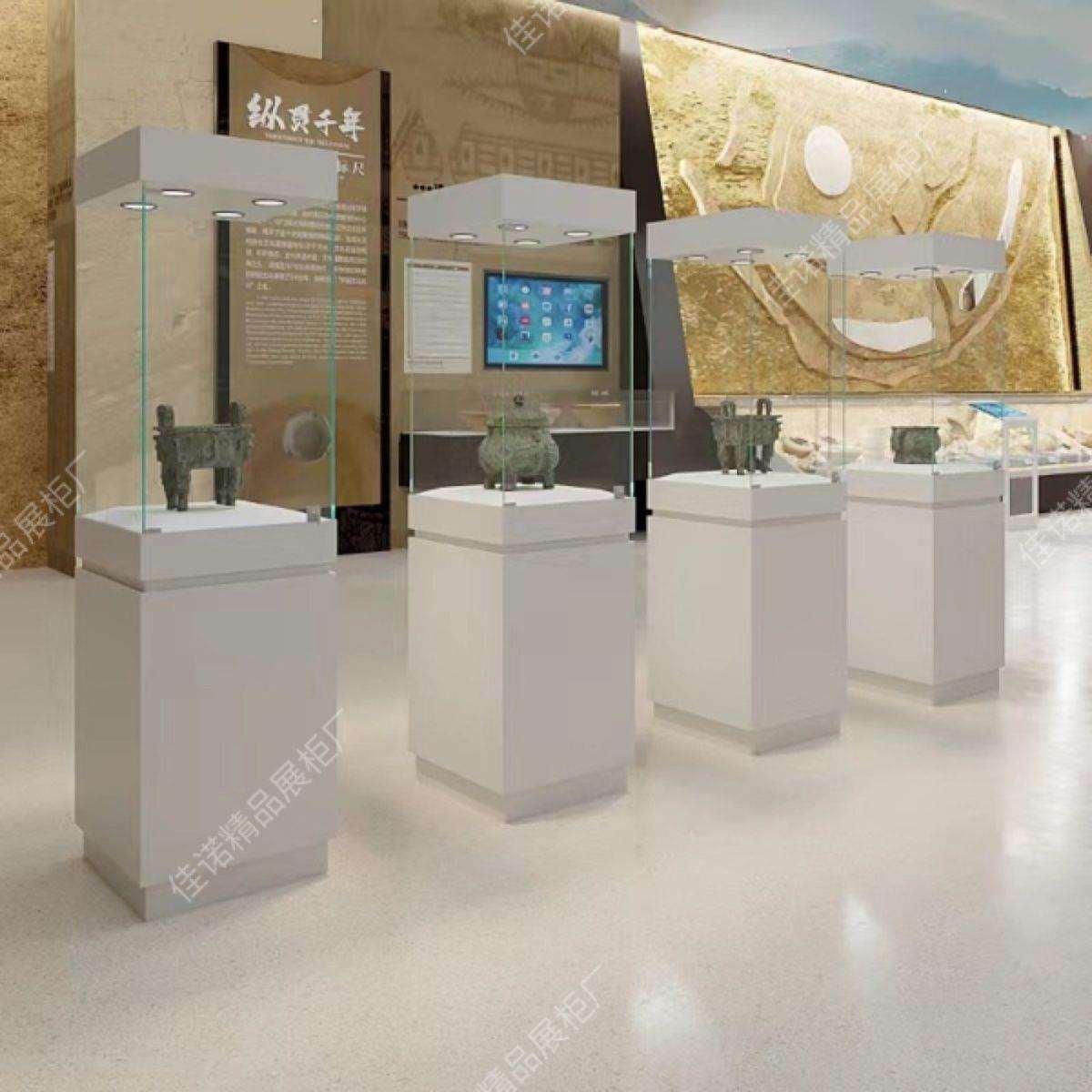 玻璃柜珠宝玉器烤漆柜台产品样品纪念博物馆文物陈列柜展示柜d制