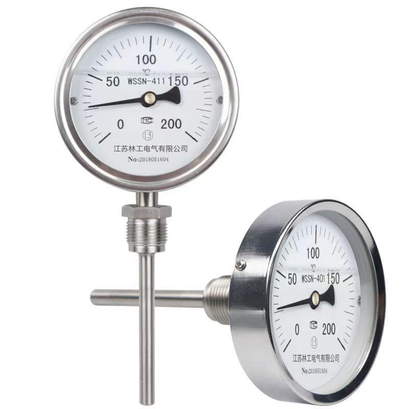 上海仪表厂WSS-481万向型双金属温度表可调节角度 90度弯曲1.0级