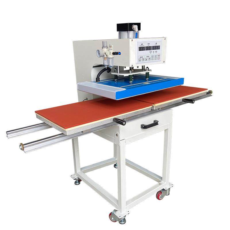 40*50cm气动双工位烫画机 烫钻机 压烫机 烫印机器设备t恤印花机