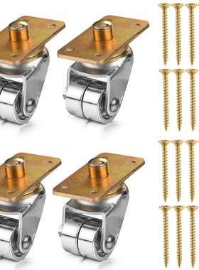 立式钢琴铁脚轮钢琴金属脚轮 银色 Piano Casters