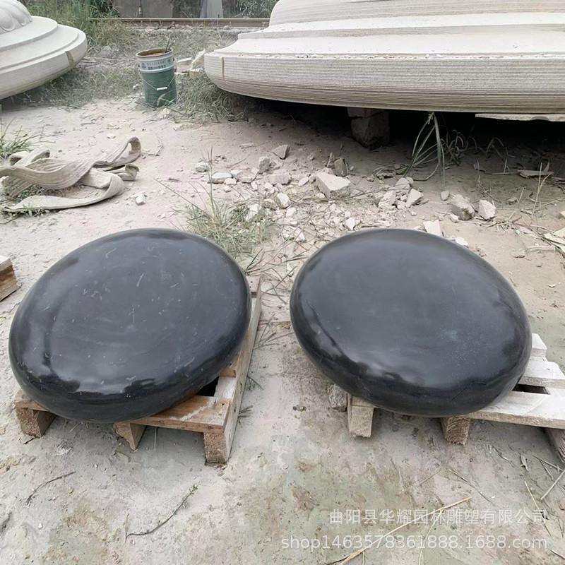 石雕青石黑白棋子花岗岩象棋雕塑汉白玉五子棋广场公园围棋摆件