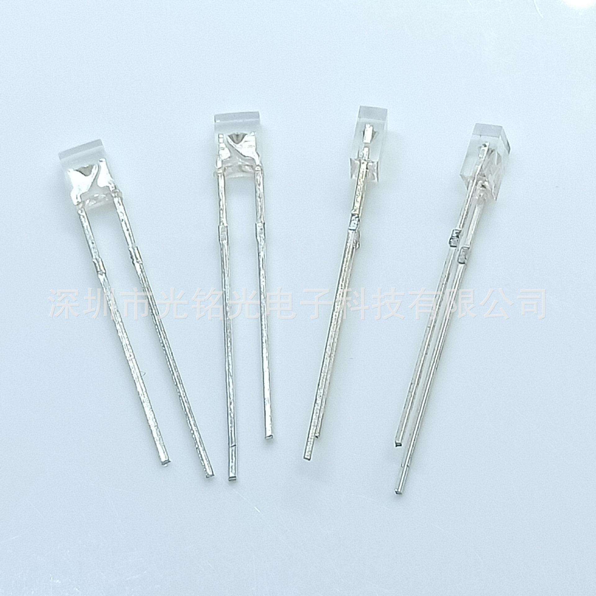 工厂供应 234白发透明粉红色直插灯珠 234白发粉红短脚发光二极管