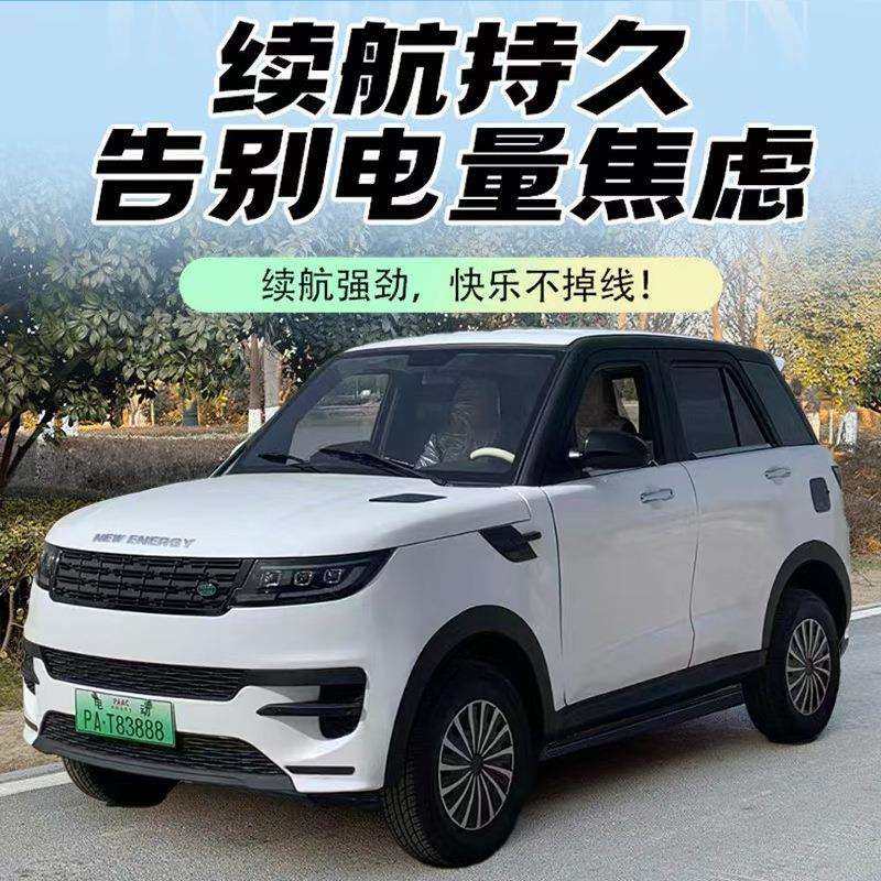 四轮电动代步车家用新能源汽车油电两用代步车老人车新款电动轿车