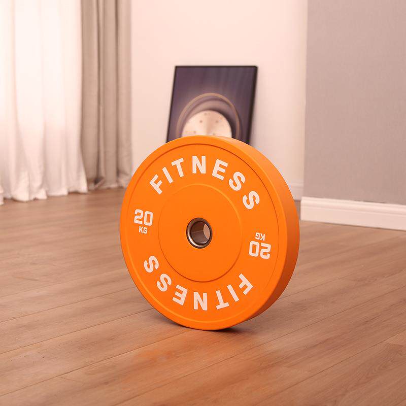 二代竞技杠铃片臀桥女士健身家用45cm大直径cpu商用大孔5cm杠铃片