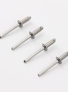 扁圆头开口式 不锈钢抽芯铆钉 GB12618 M4.8全钢抽芯铆钉