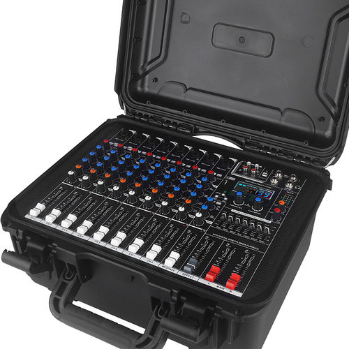 热门DJ台调音台带功放一体机99DSP混响蓝牙户外演出音频混音器