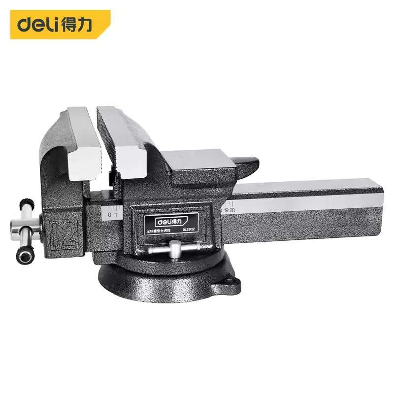 得力工具DL2912Z台虎钳(黑)12寸
