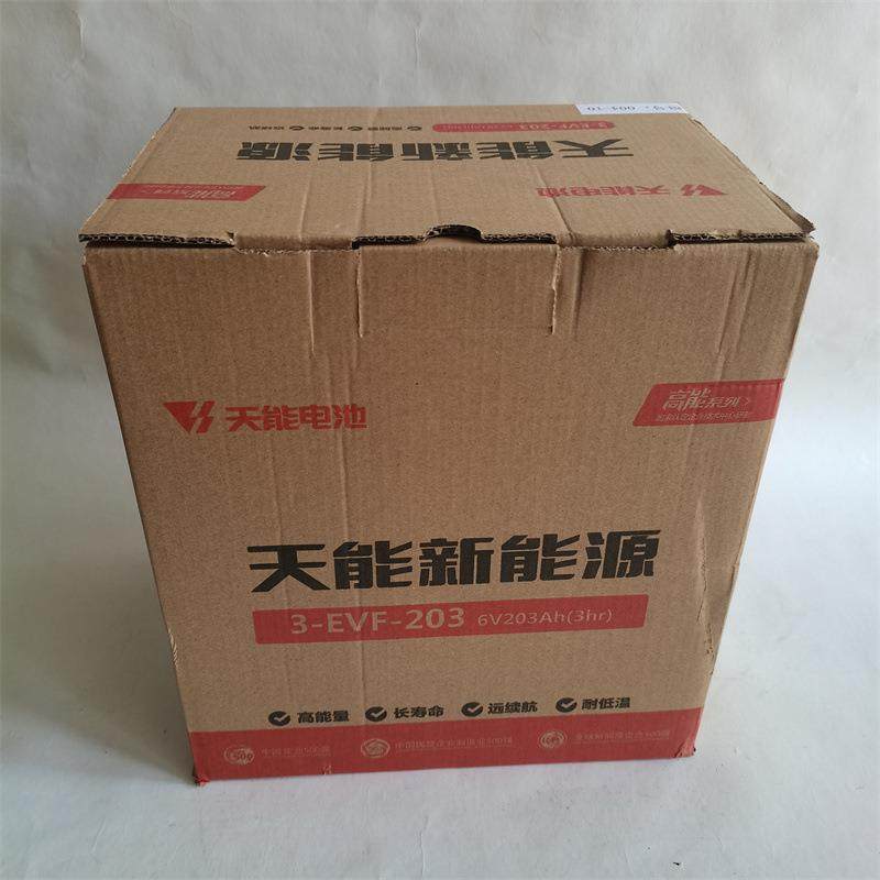 电动四轮轿车叉车清洁车观光车用天能新能源3-EVF-203AH蓄电池