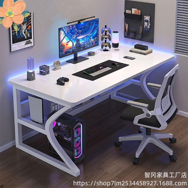 电竞桌子电脑桌台式小型家用办公桌椅套装简易书桌卧室学习写字桌