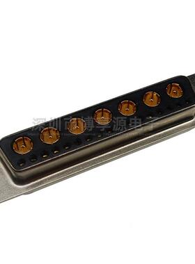 射频直插式24W7母座连接器 光孔 端子镀全金 射频同轴母插头