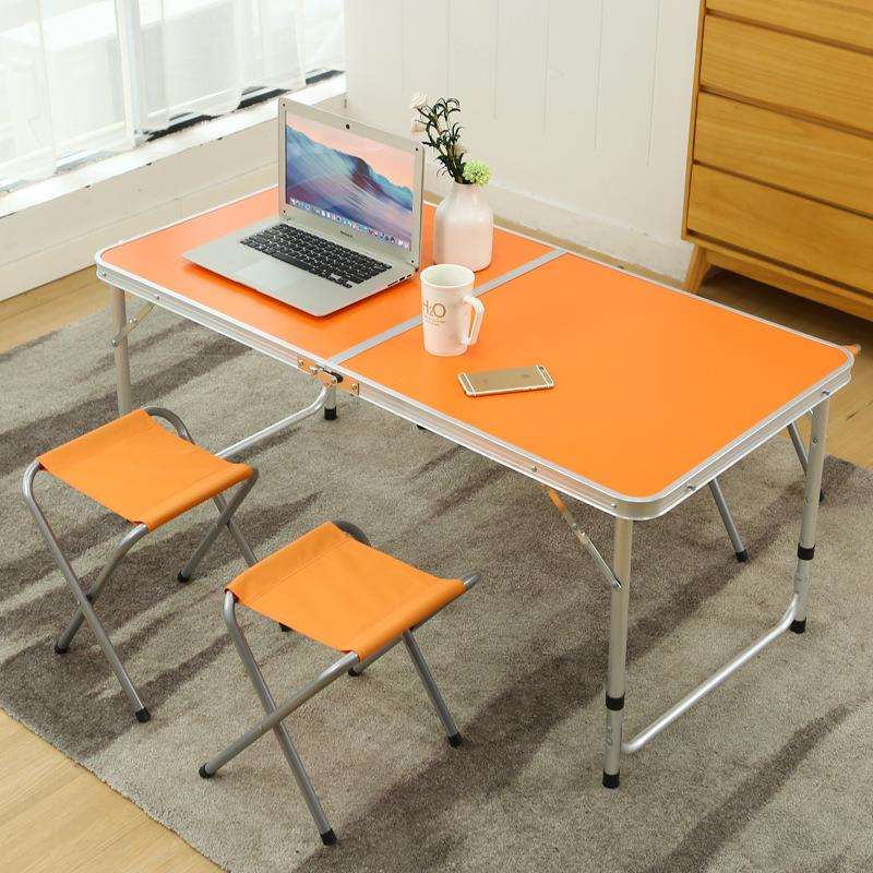 折叠桌户外可折叠餐桌摆地摊桌便携式铝合金桌子升降简易招工桌子