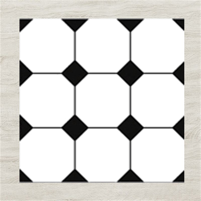 北欧黑白格子瓷砖600600现代简约古客M厅厨卫餐厅防滑哑光地砖