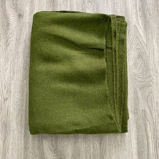 老式库存87式毛毯不包边2千克草绿军绿毯冬季Q羊毛羊绒毯加厚保暖