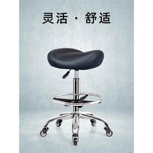 加高款椅子靠背升降转椅滑轮厨房炒菜做饭L收银前台专用理发师凳