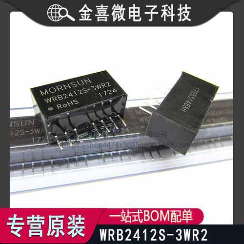 WRB2412S-3WR2 电源模块 Vin=18V~36V Vout=12V 250mA