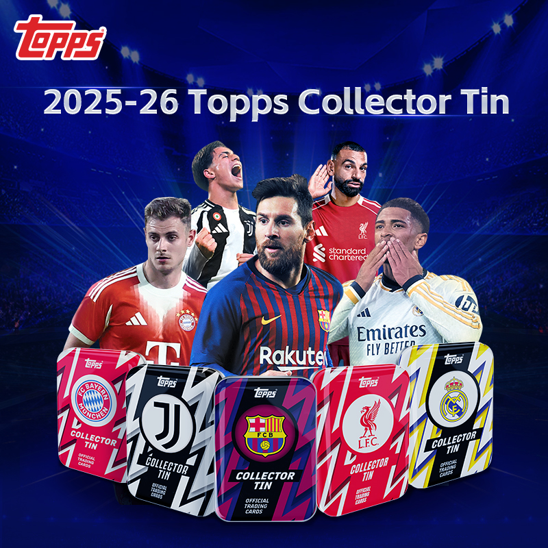 2025-26 Topps Collector Tin 足球队球星卡 收藏卡铁盒