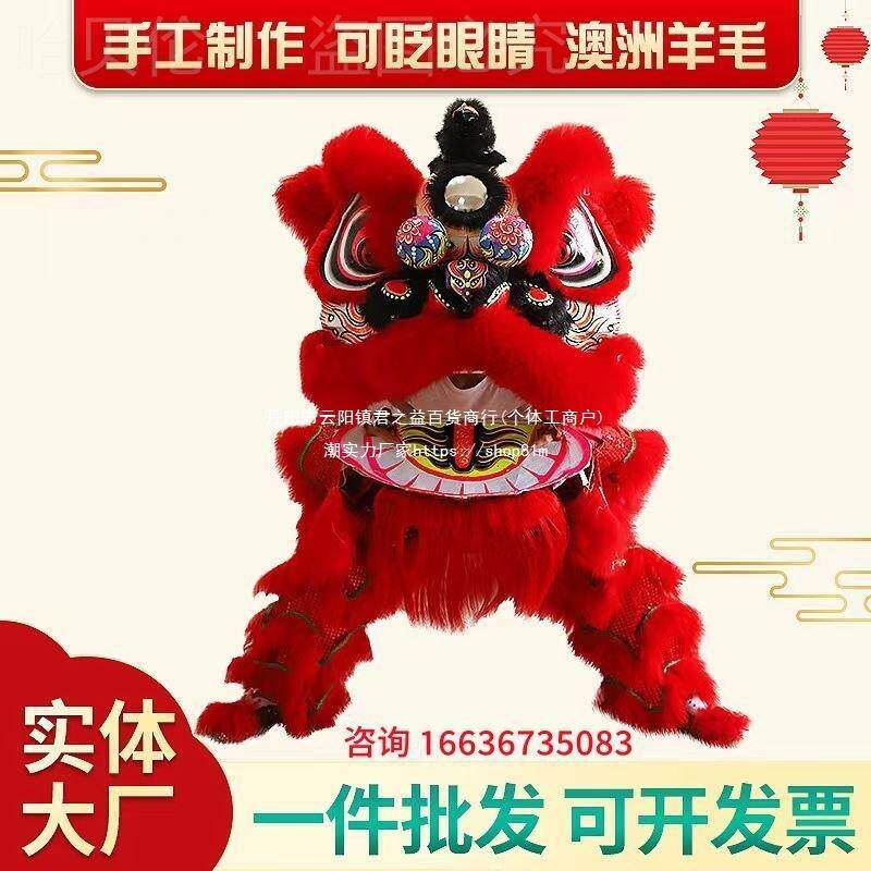 整套舞单人南师狮子狮子头成人儿童服装小道具表演北狮醒狮的舞狮