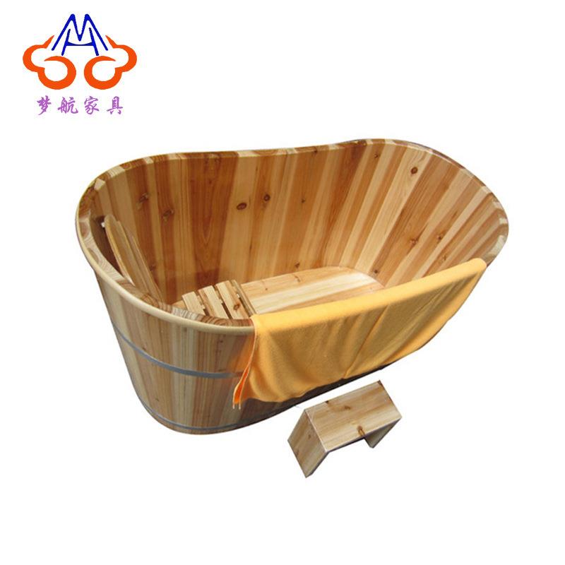 学生坐浴木盆儿童泡澡沐浴桶老人洗澡木质浴缸宝宝泡澡木桶洗浴盆