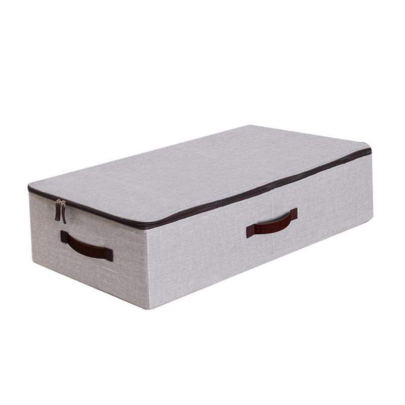 Under bed storage box Flat low organizer for clothes quilts