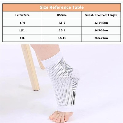 1Pair Neuropathy Socks Ankle Protector Anti Fatigue Compress